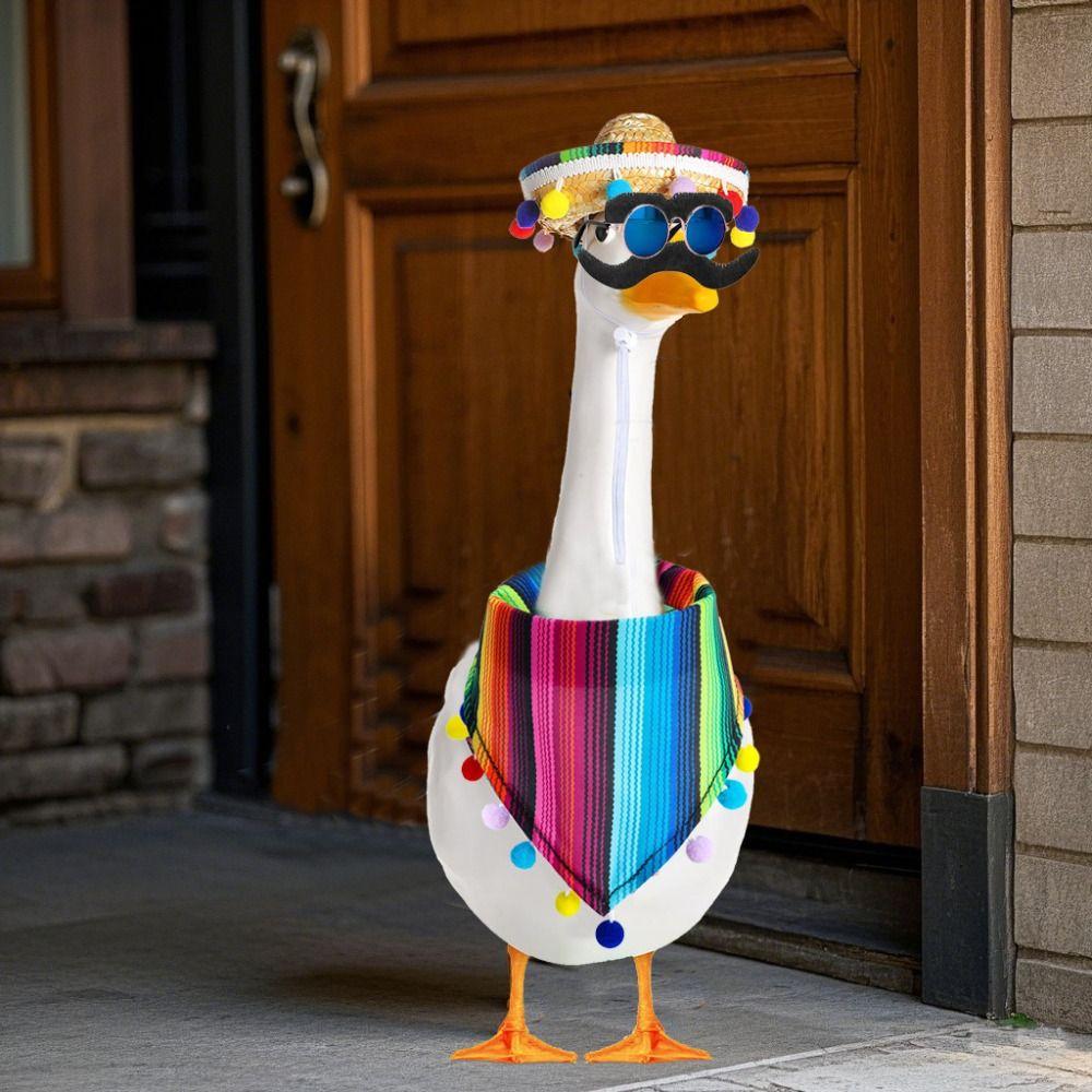 Mexican Style Striped Pet Triangle Scarf Multicolor Pet Neckerchief  Hairball Grass Hat