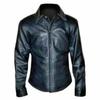 Men's Leather Shirt Handmade Real Soft Lambskin Stylish Black Casual Formal Wear