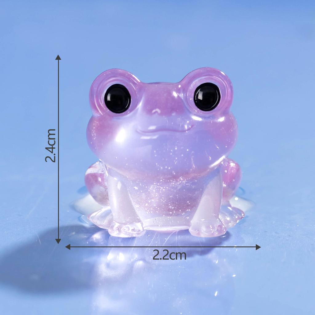 Micro Landscape Cute Glow-in-the-dark Frog Doll Decoration Accessories Resin Crafts Car Desktop Decoration