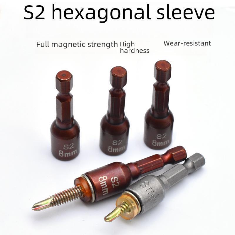8mm Non-Magnetic Hexagon Socket Hand Drill with Strong Magnetic Tail Wire Wrench.