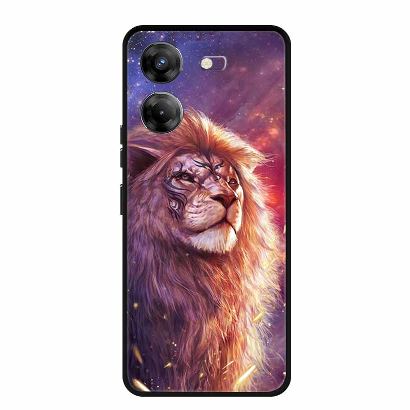 Чехол для телефона Tecno Pova 5 6.78" Coque Черный Бампер Силиконовый Мягкая Задняя Крышка Чехол Для Tecno Pova 5 Чехол Pova5 Funda Para Capa