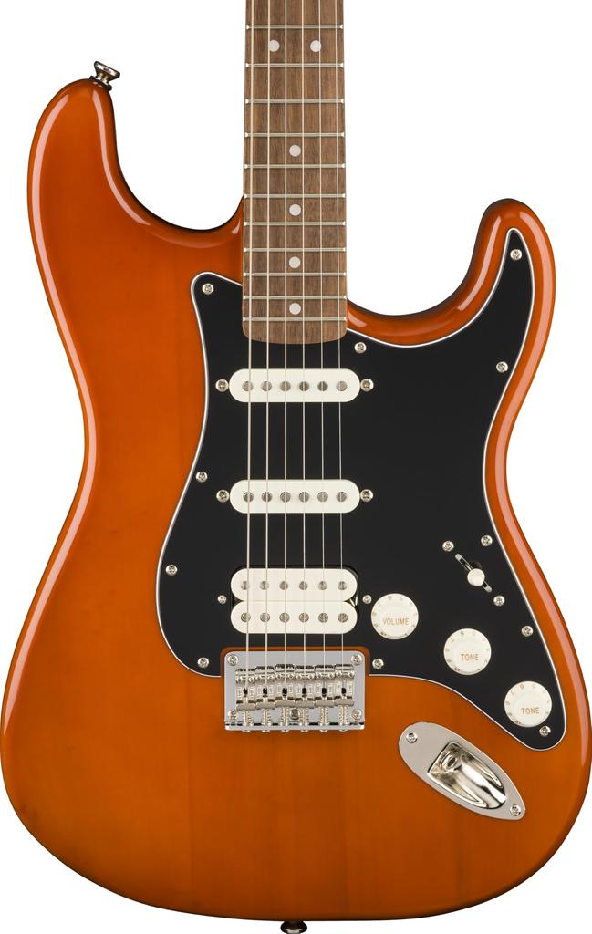 Squier by Vibe Stratocaster HT HSS Laurel Fingerboard Black Pickguard Mocha Squier Fender/Classic '70s