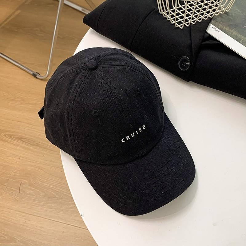 Sun Protection Baseball Cap With Wide Brim For Women And Men Cotton Embroidered Letter Design