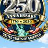 Наклейка на окно 250-летие США Патриотическая наклейка на окно 4 июля 1776-2026 Памятная наклейка к Дню независимости Америки для автомобиля, грузовика, дома, магазина