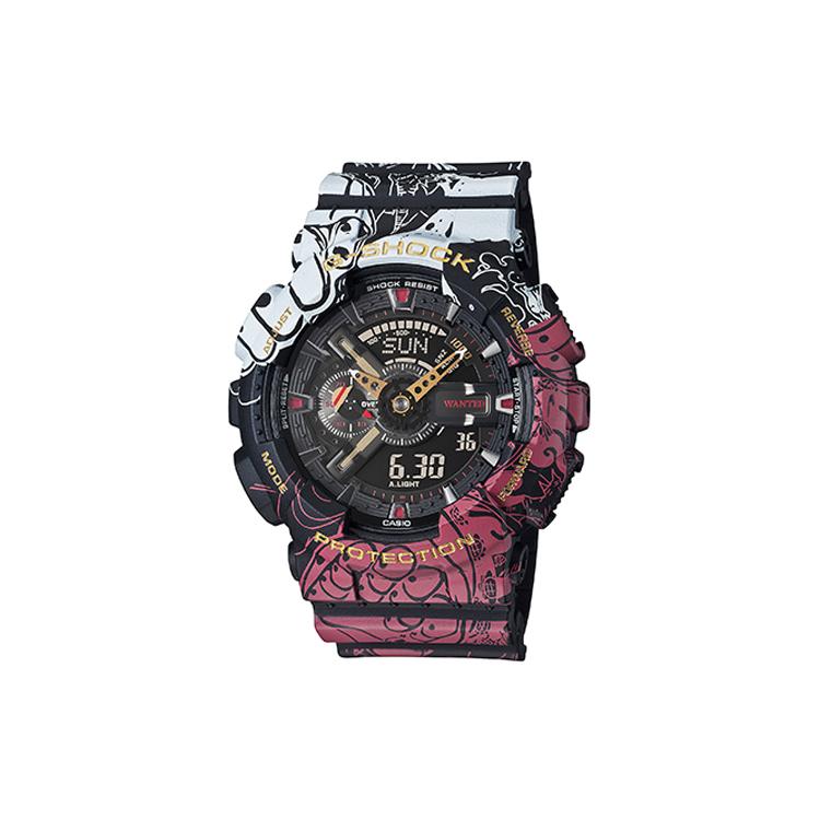 Casio Мужские часы с двойным дисплеем (жидкокристаллический/аналоговый) Серия Черные Часы GA-110JOP-1A4PR