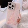 Розовый блестящий чехол для iPhone 16 Pro Max Plus 15 14 13 12 11 Лазерный блестящий Bling Милый мультяшный замок Защитная крышка для iPhone
