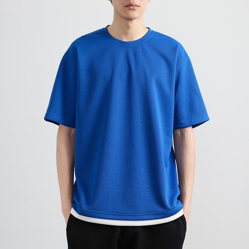 Плюс размер 8XL Мужская летняя футболка с коротким рукавом Повседневная свободная футболка