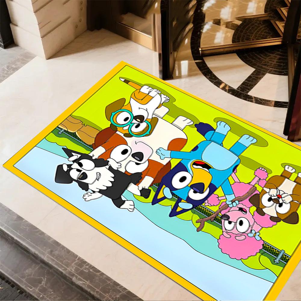 Bluey's Colorful Friends Carpet Perfect for Dormitory Decorate room Outdoor Kitchen Antislip Carpet Office home decor Perfect Gift for Friends & Famil