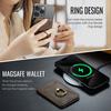 EUCAGR Защищенный от RFID, Магнитный чехол-кошелек для карт для всех функций Magsafe Чехол для телефона Держатель для карт Кошелек Роскошная ПУ кожа для чехла телефона