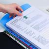 12Pcs Transparent Loose-Leaf File Bags Waterproof A4 Expandable Binder Pocket  Storage Bag