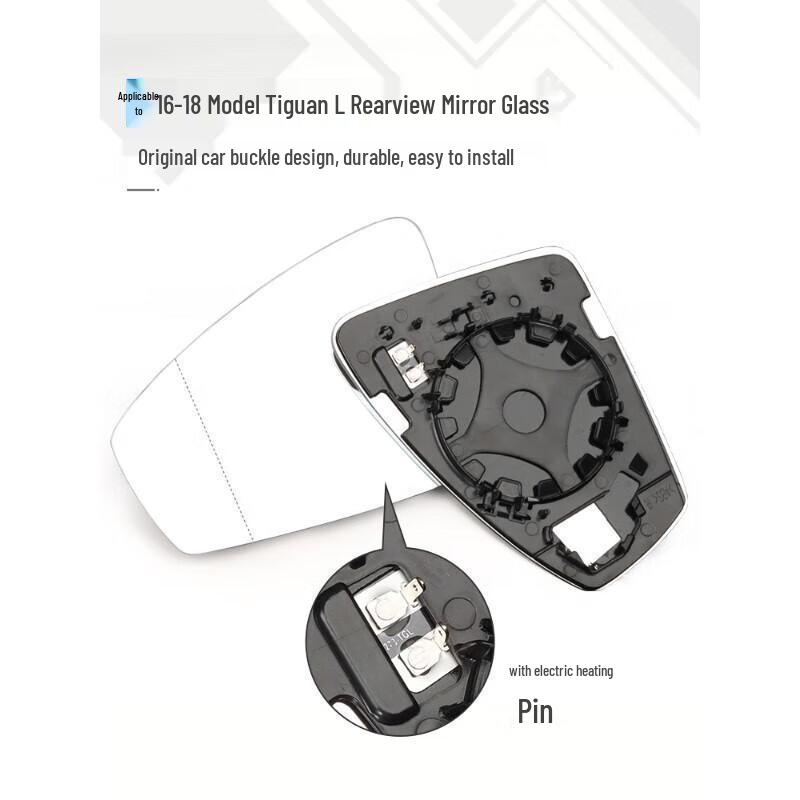 Корпус зеркала заднего вида Volkswagen Tiguan L '16-'18 с крышкой для камеры заднего вида и отражателем указателя поворота.