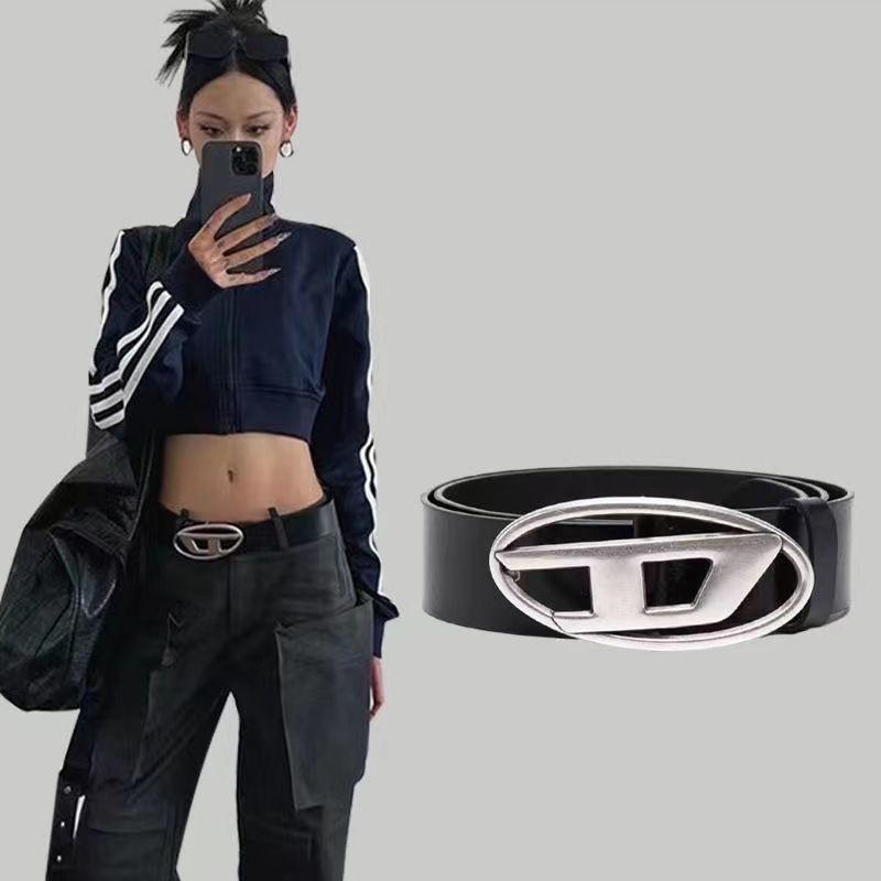 Ретро Элегантный Серебристый Ремень с D-образной Пряжкой из Шикарного ПУ Материала Стильное Дополнение к Джинсам Платьям и Повседневным Нарядам