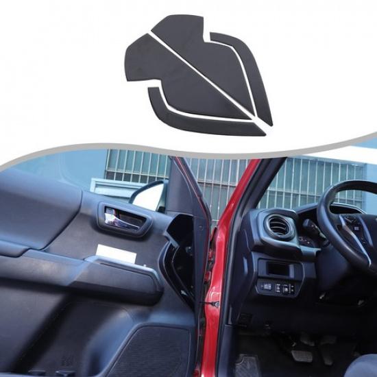 Glossy Black Door anti-collision Panel Trim Cover For Toyota Tacoma 2015-