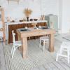Tapis en laine, jute et coton tresse naturel 120x170 - style bohème