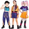 Детский Kpop Косплей Охотники на демонов Руми Зои Мира Костюм Huntrix для девочек Одежда Группа Идол Ролевая игра Хэллоуин Карнавальный костюм