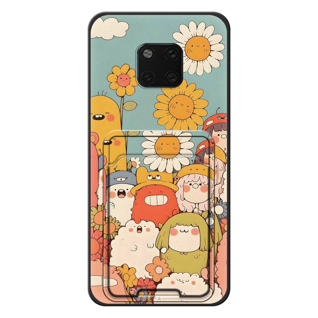 Прочный чехол для телефона с карманом для карт для Huawei Mate 20 Pro, мультяшный, грязеотталкивающий, водонепроницаемый, милый силиконовый противоударный чехол