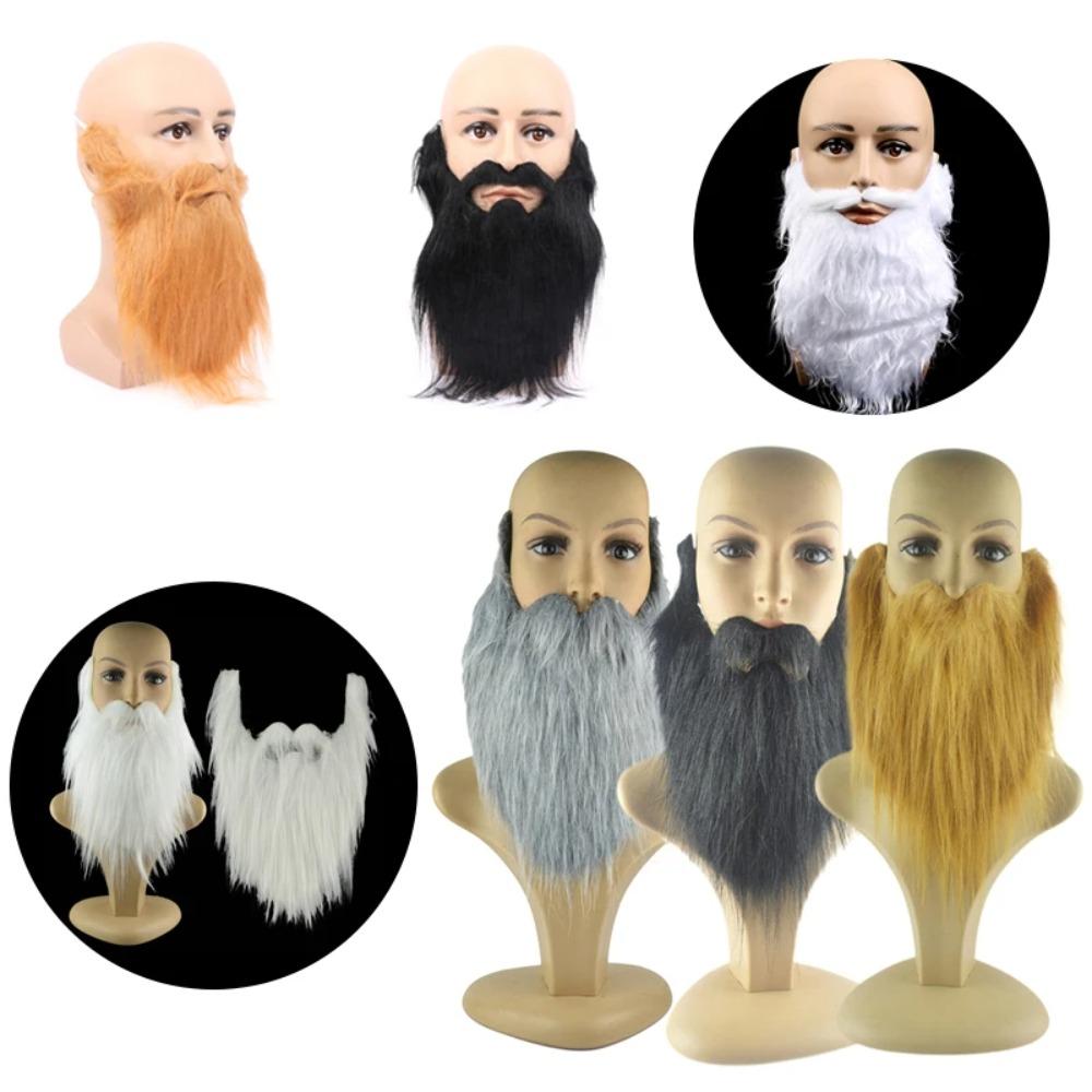 Artificial Cosplay DIY Fancy Dress Simulated Beard Fake Beard Long Fluff Beard Handmade Mustache