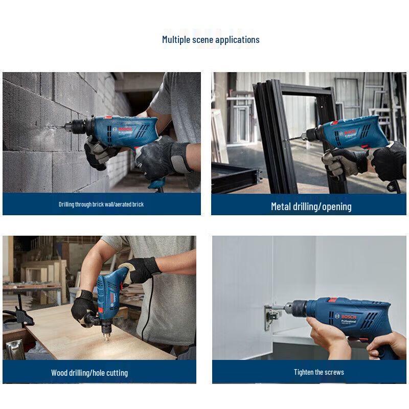 Bosch GSB 600 RE 600W Impact Drill Set CN plug (adapter included)