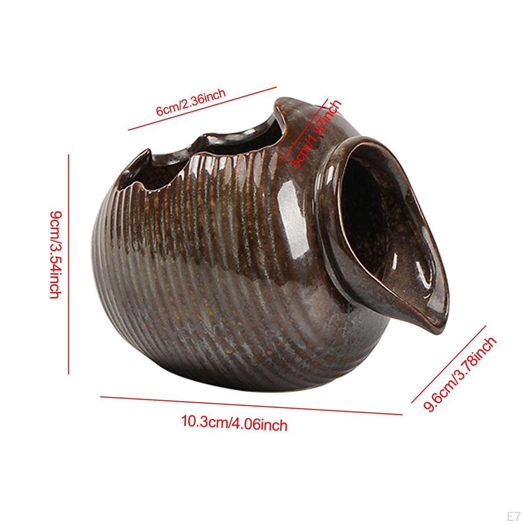 Керамический циркулирующий фонтанчик 4x3,7x3,5 дюйма, открытый резервуар для воды, декоративный для внутреннего и наружного использования