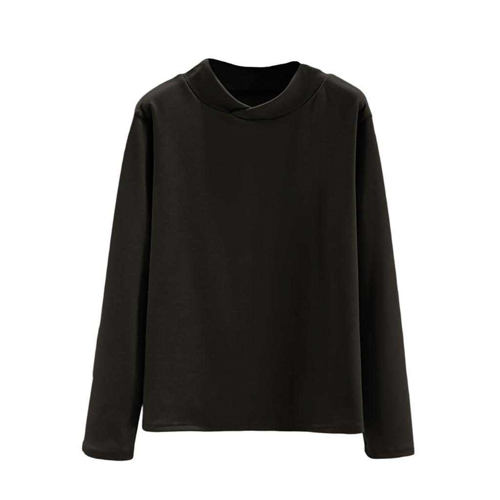 Женское свободное удобное повседневное модное и теплое нижнее белье с бесшовным перекрестным воротником и толстым вельветовым топом большого размера