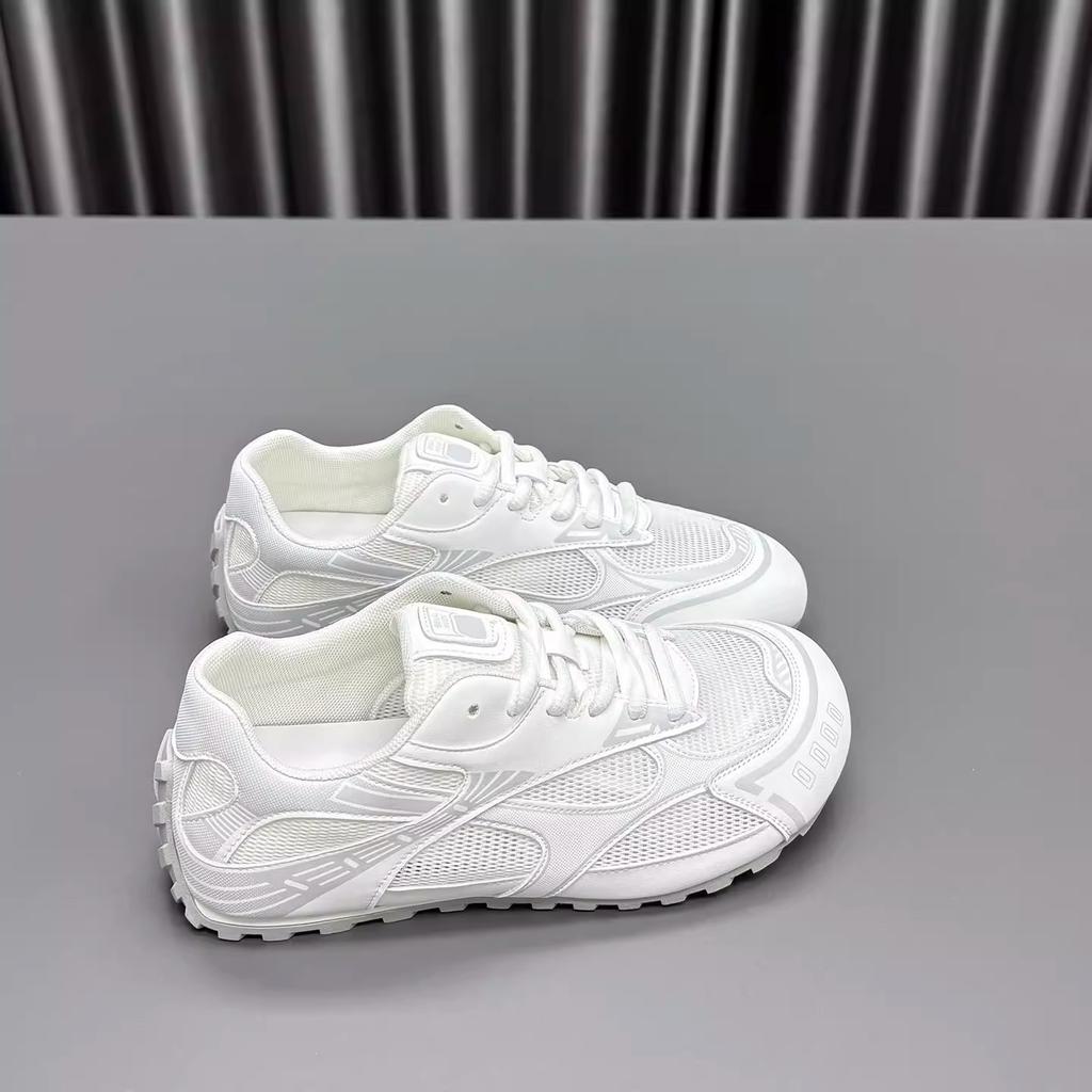 Летние новые женские универсальные повседневные спортивные туфли из мягкой кожи, сетчатые, дышащие и легкие