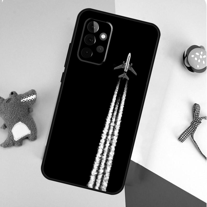 Кейс для путешествий с рисунком самолета для Samsung Galaxy A54 A34 A24 A14 A12 A22 A32 A42 A52 A72 A52S A51 A71 A13 A53 Чехол