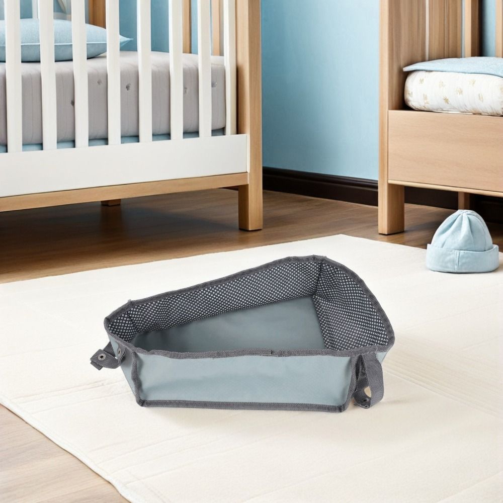 Oxford Cloth Baby Stroller Basket Large Capacity Stroller Bottom Organizer Pram Use