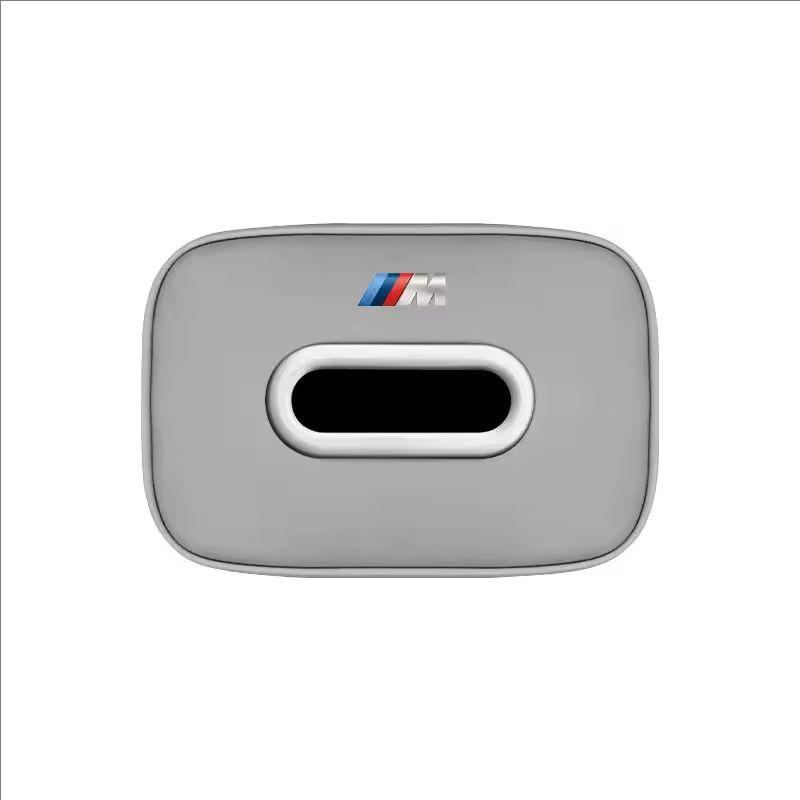 Leather Car Back Seat Tissue Box Holder Napkin Storage Bag Sticker For BMW G80 G06 G07 G42 G14 G15 G16 F82 F83 M2 M3 M4 M5 M8