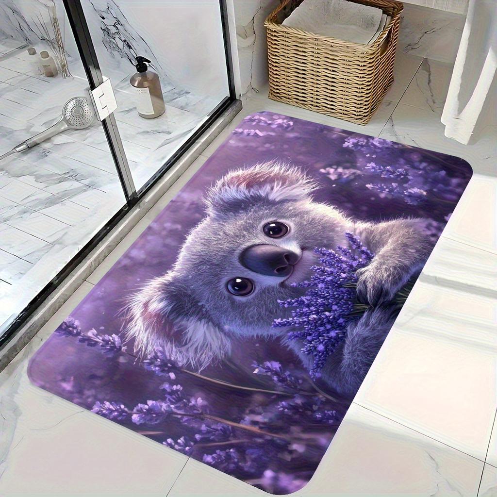 1PC Buttle Tea Hamster Kitchen Rug Non-Slip Door Mat Pop design Bathroom Rug Bath Mat Carpet for Home Sink Laundry ecoreeree