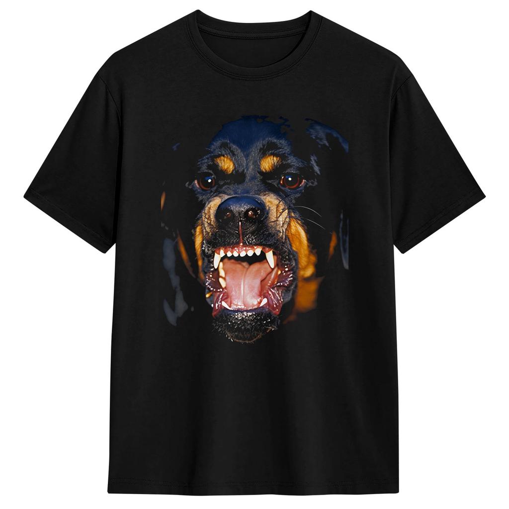 Boxer Head Cotton T Shirt For Men Summer  Y2K Retro TShirts Crew Neck Hip Hop Tees Big Size Print Tops