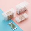 Portable Travel Box Cotton Swab Holder Case Small Transparent Storage Box Floss Jewelry Organizer Container Dust-proof Jewelry