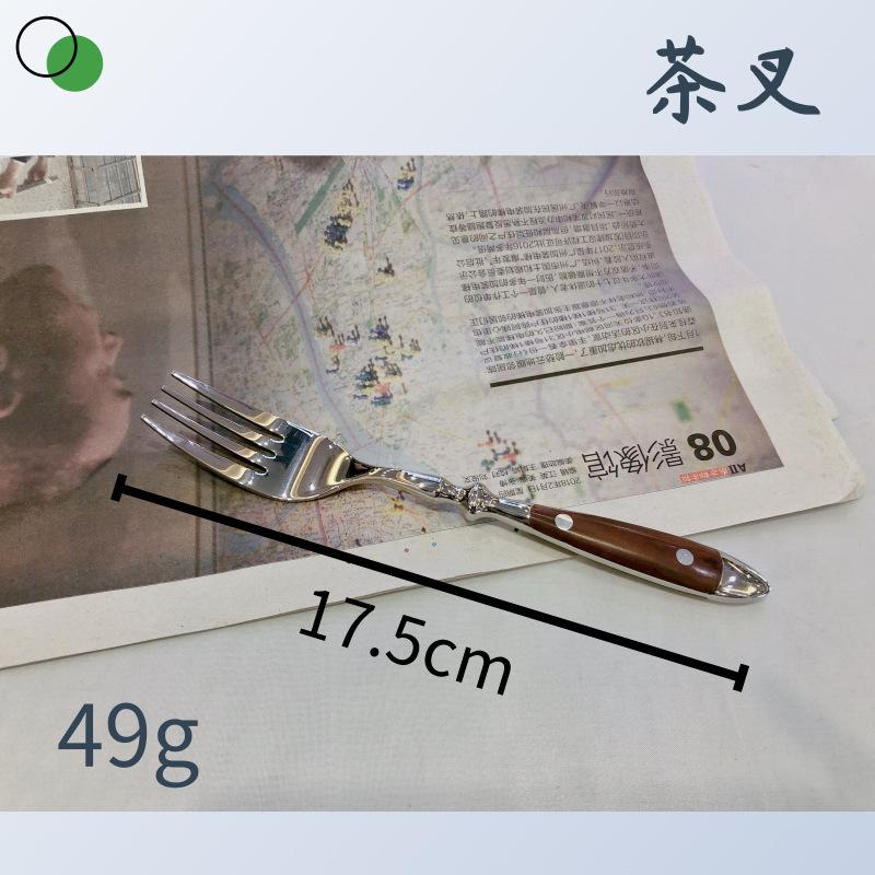 Набор западной посуды из нержавеющей стали, два гвоздя, нож, вилка и ложка, деревянная ручка, нож, вилка и ложка, нож из нержавеющей стали