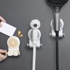 Универсальный держатель для душевой лейки, кронштейн на присоске для ванной комнаты, подвижная база для душевой лейки без сверления