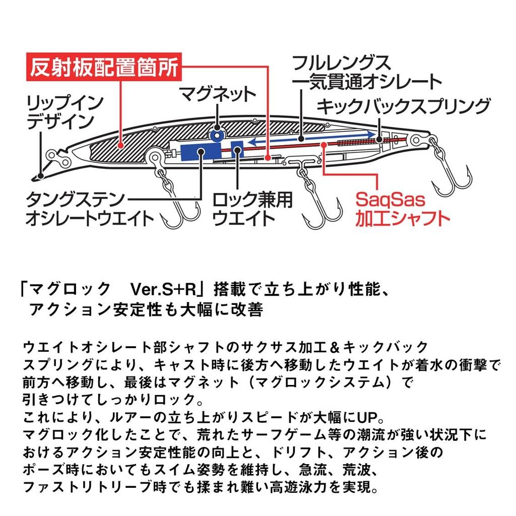 Daiwa Воблер Shoreline Shiner Z Vertis LI Двойной Красно-Золотой R140S-LI