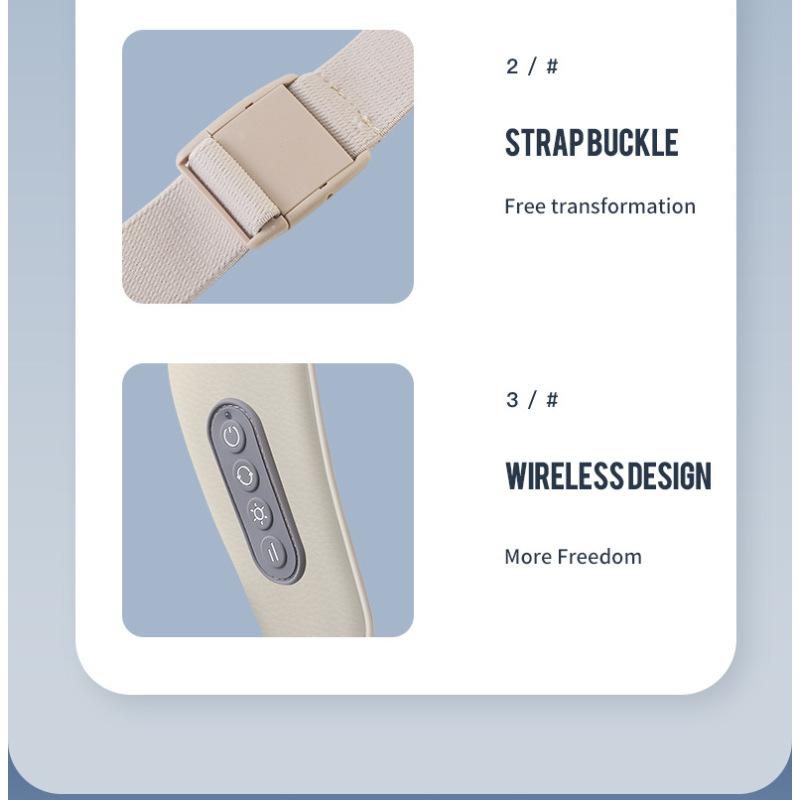 Wireless Neck And Back Massager Neck And Shoulder Kneading Massage Shawl Neck Cervical Relaxing Trapezius Massager