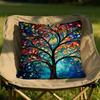 Colored Tree Cushion Cover Soft Reversible Durable Pillow Cover MultiScene Use for Home Car Daily Comfort