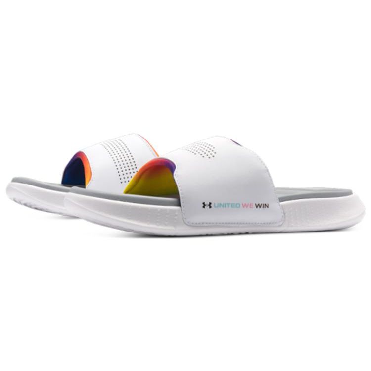 Under Armour Кроссовки Ansa Elevate Slide Pride Unisex White Mod-Grey 3026956-100