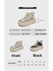 Korean Velvet High-Top Women's Dad Shoes: Winter 2024 - Warm, Thick-Soled Sports Sneakers (Style: LD602)