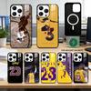 Чехол для телефона L-LeBron James-S 23 для iPhone 17, 16, 15, 14, 13, 12, 11 Plus, Pro, магнитный с Magsafe, беспроводная зарядка