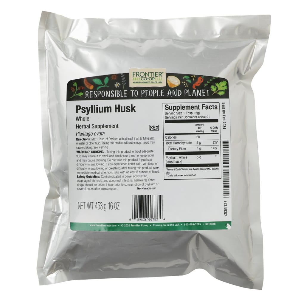 Frontier Natural Products Цельная шелуха подорожника 453 г (16 унций)