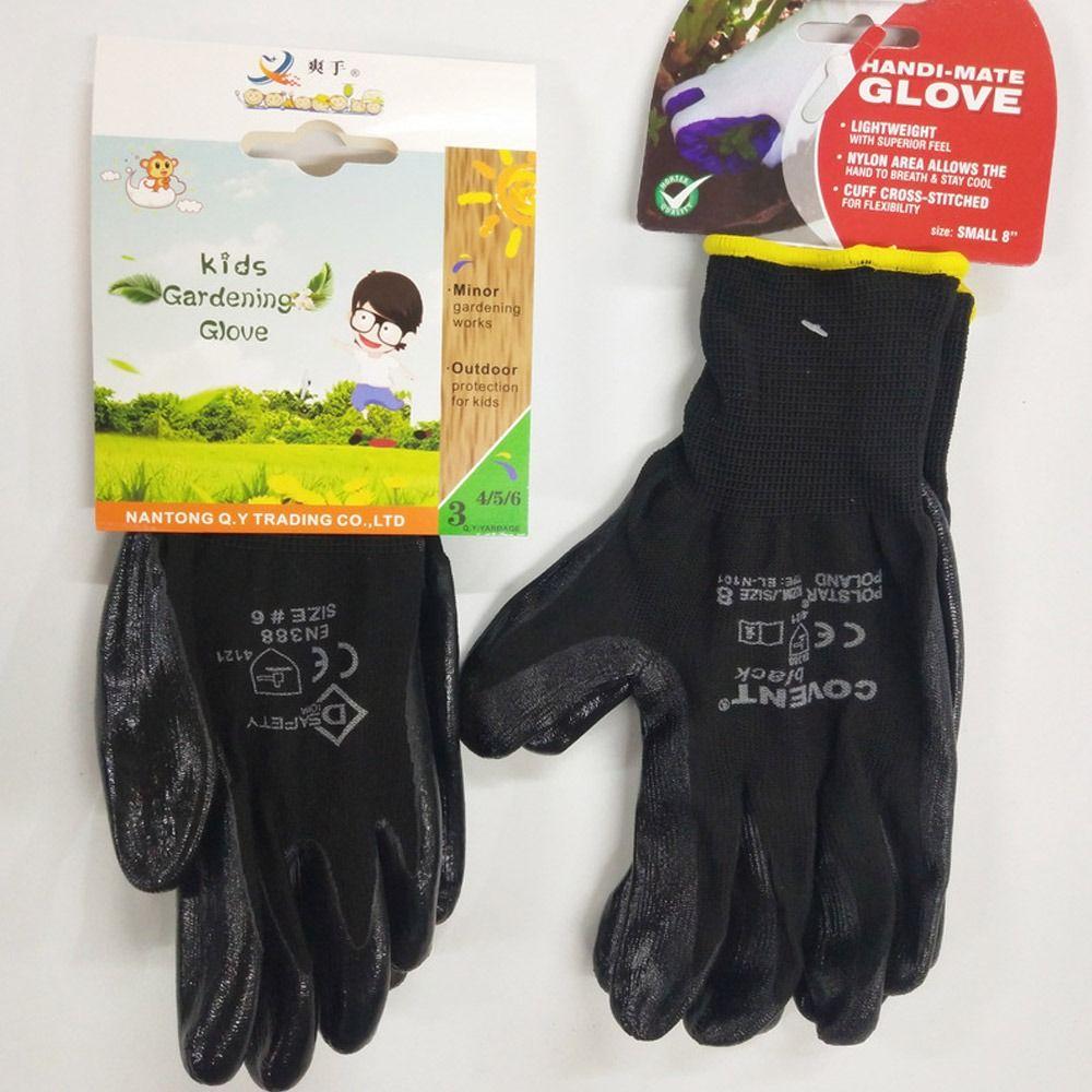 Chasing The Sea Anti Cutting Gloves Black Work Gloves Tool Protective Mittens  3~15 Year Old/Adult