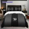 Cristiano's Juventus Journey Three-piece set (1 * duvet cover + 2 * pillowcase, without core) Bedding set Christmas birthday gift