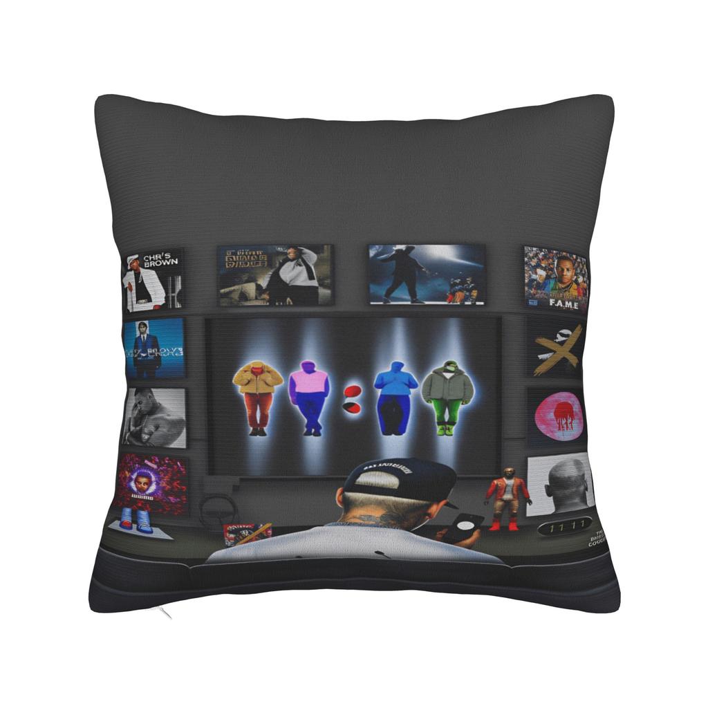 B-Brown Breezy Bowl XX Pillow Case Funny Pillow Cover Design Pillowcases For Sofa Couch Bed Living Room