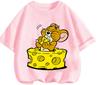 Youth Street Trend Tom And Jerry Tee Summer Soft Casual Round Neck Short Sleeve Children Clothing