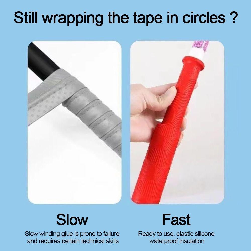 Silicone Anti-slip Grips Cover Replaceable Fishing Rod Grip Fishing Rod Handle Wrap