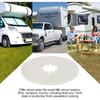 2-Pack 10" Fifth Wheel Hitch Lube Plates - 3/16" Thick Black RV Camper Trailer Grease-Free Discs - Heavy Duty Replacement For 5Th Wheel Safety Kit