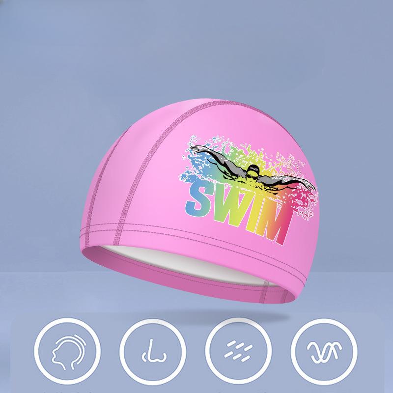 Профессиональная шапочка для плавания для мужчин и женщин Водонепроницаемые печатные шапочки для плавания Защита ушей Шапочки для плавания для женщин Аксессуары для бассейна