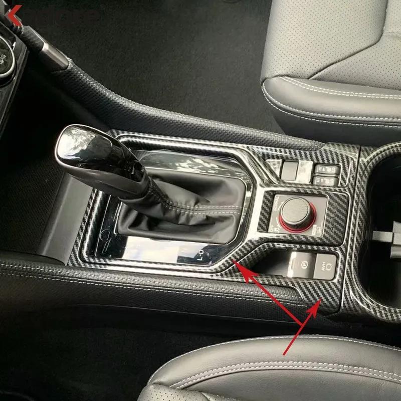 For Subaru Forester SK 2018 Carbon Fiber Car Center Console Gear Shift Box Panel Cover Trim Interior Accessories