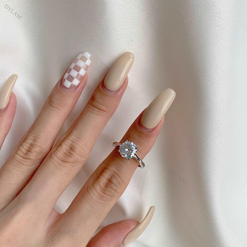 Танцизное женское классическое кольцо из стерлингового серебра 925 пробы с цирконом, женские ювелирные изделия, свадебное обещание, подарок для вечеринки