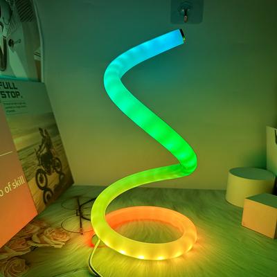 Креативная светодиодная настольная лампа RGB Phantom Color Spiral Minimalist Dimmable LED Table Lamp USB Power Table Lamp Спальня Офис Прикроватная тумбочка